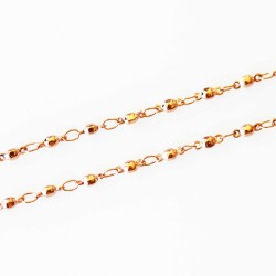 Ball Link Necklace - 28 inches (71cm) Rose Gold Tone Ball Link Necklace - 28 inches (71cm) Rose Gold Tone