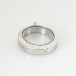 Silver Screw Top Locket - Small (2.5cm)