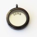 Love Plate - Silver Tone