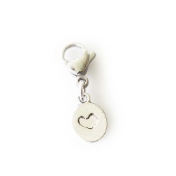 Stamped Heart Dangle