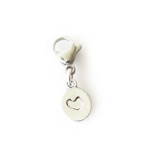 Stamped Heart Dangle