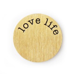 Love Life Plate - Copper Tone Love Life Plate - Copper Tone