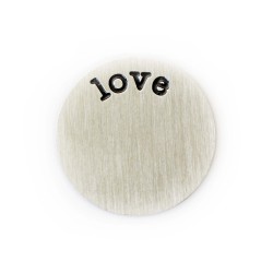 Love Plate - Silver Tone Love Plate - Silver Tone