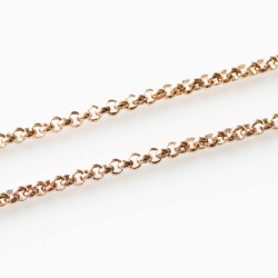 Rolo Necklace - Rose Gold - With Dangle Ring Rolo Necklace - Rose Gold - With Dangle Ring