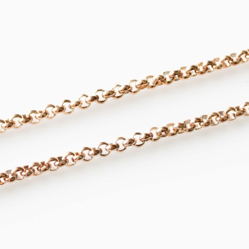 Rolo Necklace - Rose Gold - With Dangle Ring