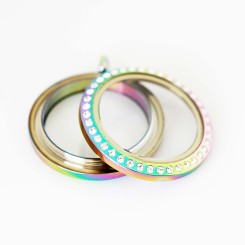Rainbow Bling Screw Top Locket Rainbow Bling Screw Top Locket