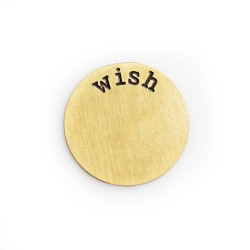 Wish Plate - Brass Tone