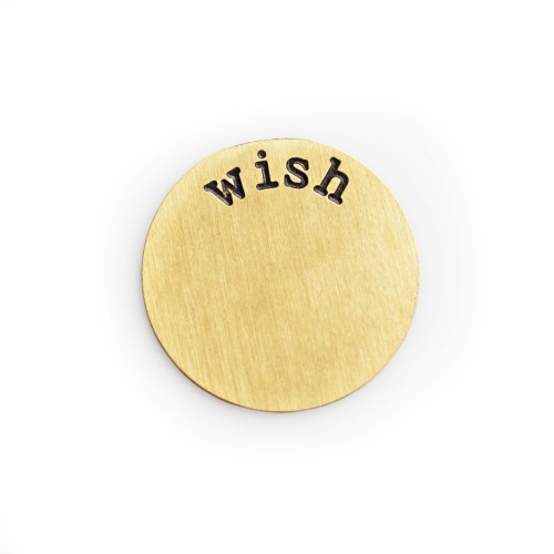 Wish Plate - Brass Tone