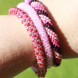 Seed Bracelet Set - Pink Seed Bracelet Set - Pink