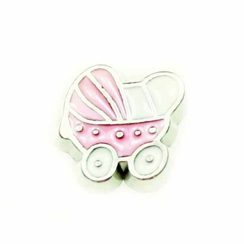 Pink Pram with Dots