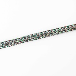 Rolo Necklace - Rainbow Tone - With Dangle Ring Rolo Necklace - Rainbow Tone - With Dangle Ring