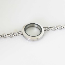 Locket Bracelet - Silver Locket Bracelet - Silver