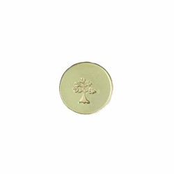 Small Tree Stamped Disc ~ gold filled