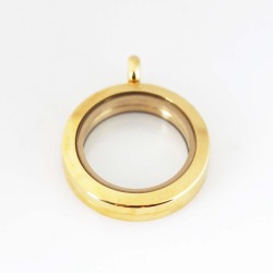Small Gold Magnetic Locket Small Gold Magnetic Locket