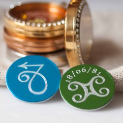 Star Sign Plate - To fit 3cm lockets Star Sign Plate - To fit 3cm lockets