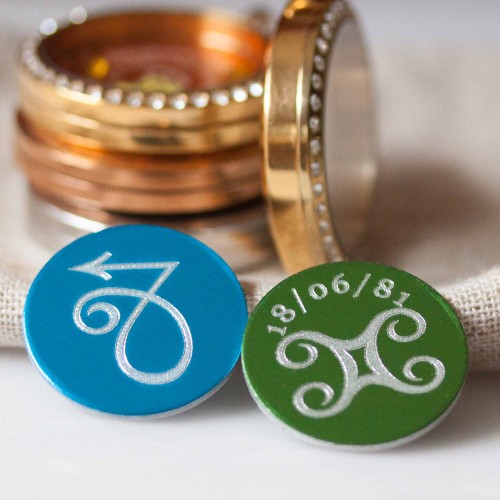 Star Sign Plate - To fit 3cm lockets Star Sign Plate - To fit 3cm lockets