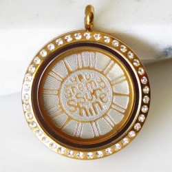 You Are My Sunshine - Locket and Plate Set - 3cm You Are My Sunshine - Locket and Plate Set - 3cm