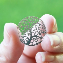 Family Tree of Life - Window Plate - Silver Tone Family Tree of Life - Window Plate - Silver Tone