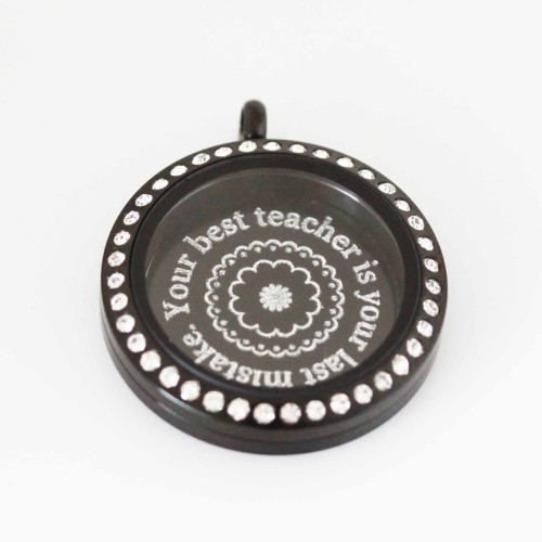 Your best teacher is your last mistake - Locket and Plate Set Your best teacher is your last mistake - Locket and Plate Set