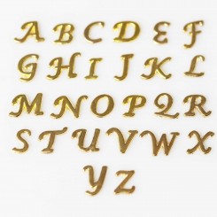 Cursive Gold Letters