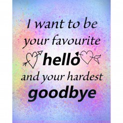 Your Hardest Goodbye (jpeg file only) 8x10 inch