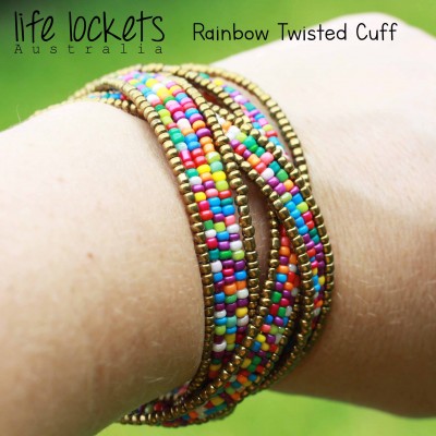 Rainbow Twisted Cuff 